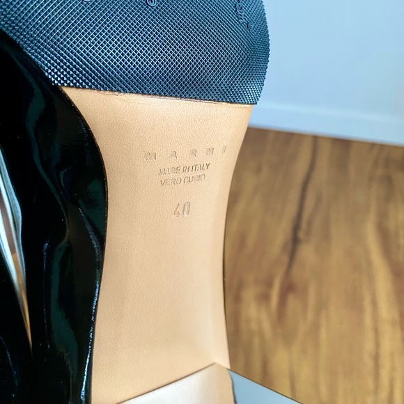 MARNI Patent Leather Block Heels - Picture 14 of 15